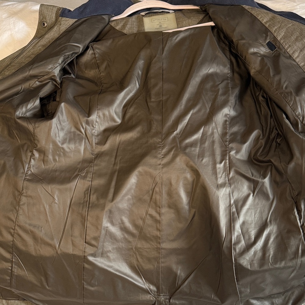Athleta Taupe Utility Jacket with Hood - Picture 14 of 15